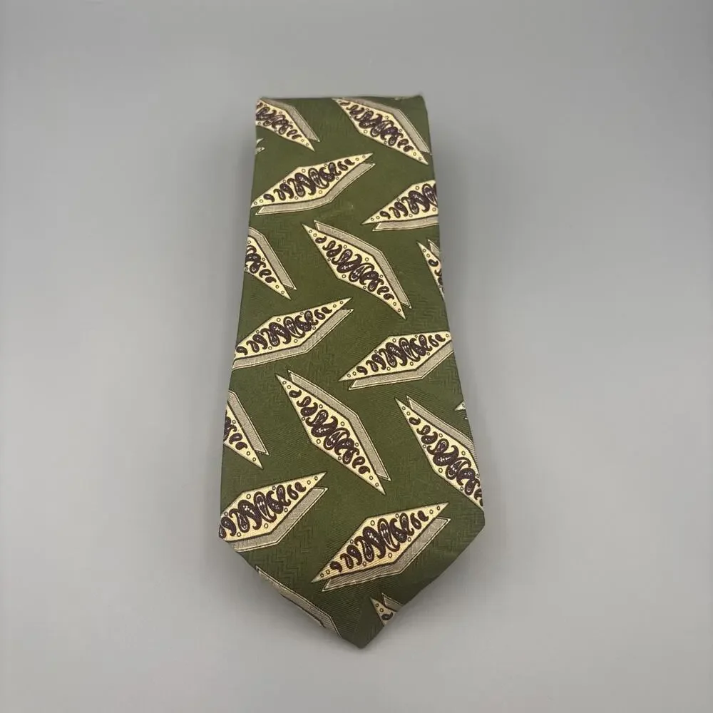 XMI For Nordstrom Men's 100% Silk Tie ~ Geometric ~ Hand Sewn in USA!